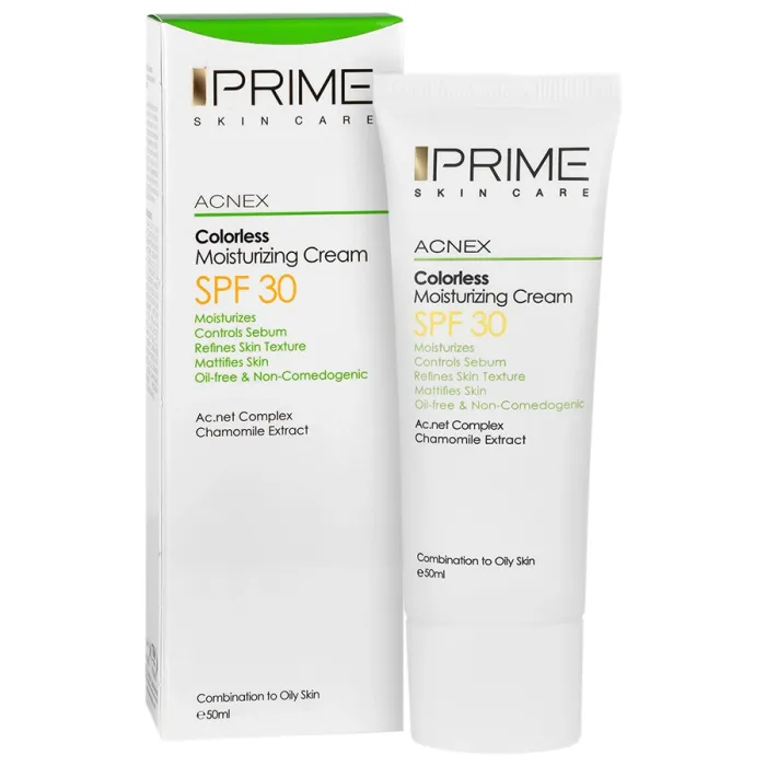 کرم مرطوب کننده بدون رنگ SPF 30 پرایم