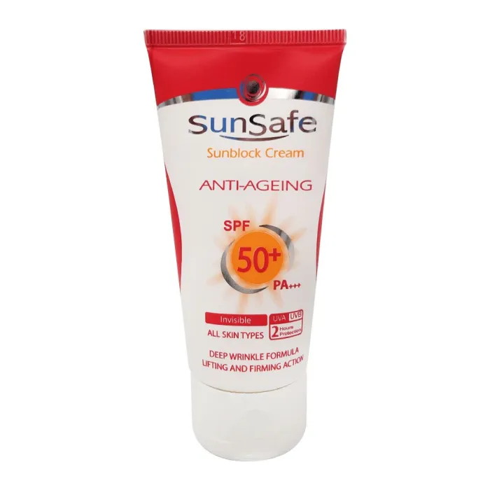 کرم ضد آفتاب و ضد چروک سان سیف SPF50