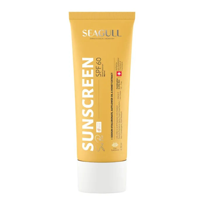 کرم ضد آفتاب فاقد چربی سی گل SPF60 بژ روشن