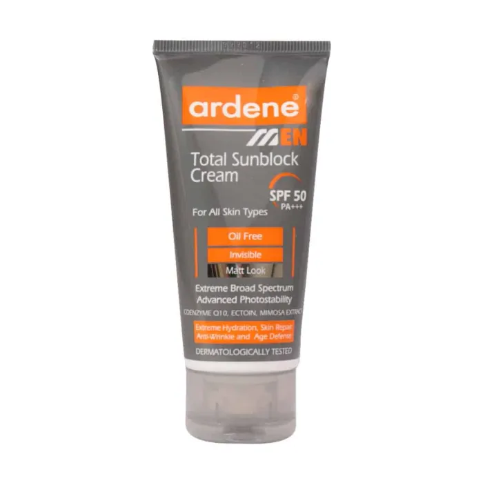 arden total sunblock spf50 cream for all skin 50 ml