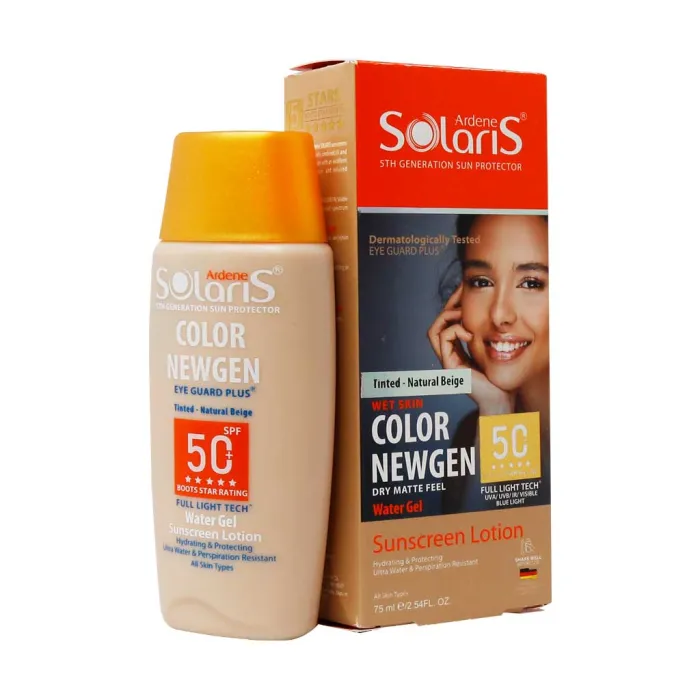 ardene solaris color newgen sunscreen lotion water gel nathral