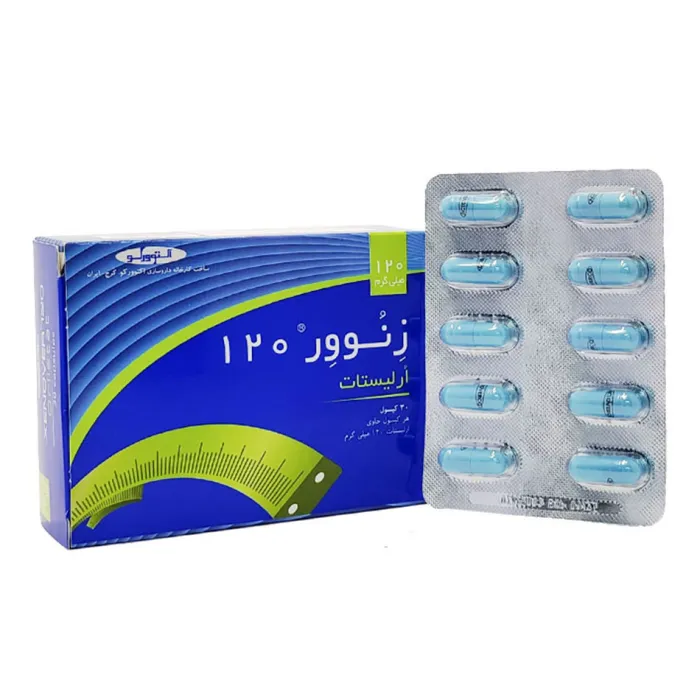 کپسول زنوور ارلیستات 120 میلی گرم 30 عددی