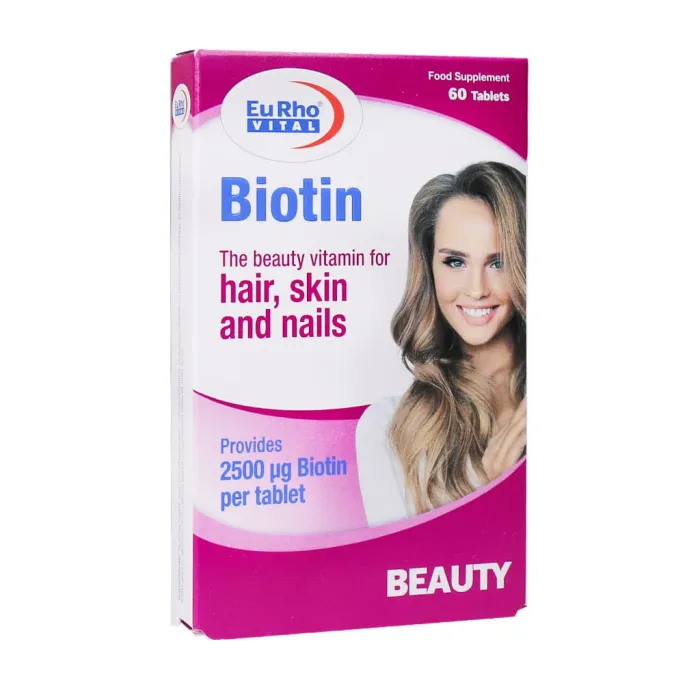 eurho vital biotin 2500 mcg 60 tabs