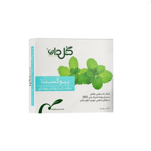 سافت ژل پپوگست گل دارو 30 عددی