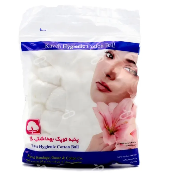 پنبه توپک سفید گل کاوه 100 گرمی