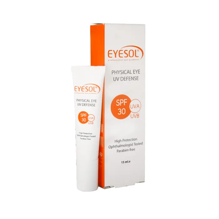 کرم ضد آفتاب دور چشم آیسول SPF30 بی رنگ