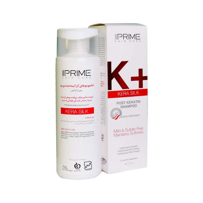 prime k kera silk post keratin shampoo