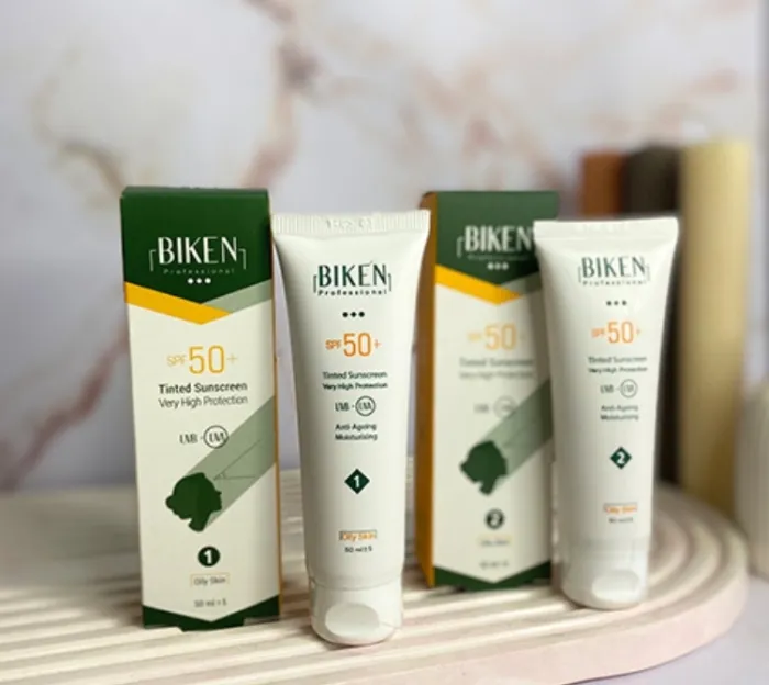 کرم ضد آفتاب پوست خشک بیکن SPF50 رنگی
