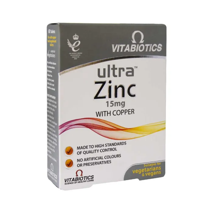 vitabiotics ultra zinc 15 mg 60 tablets