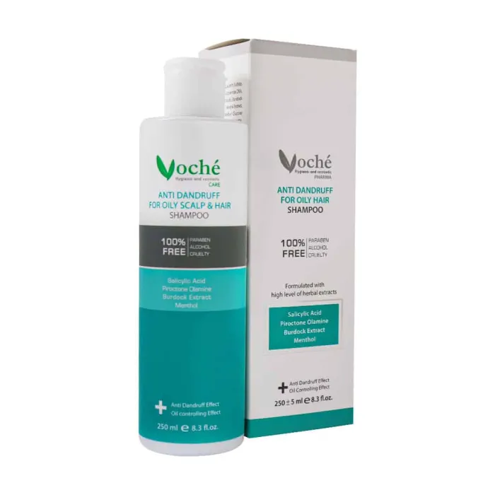 voche anti dandruff for oily hair shampoo 250 ml 1